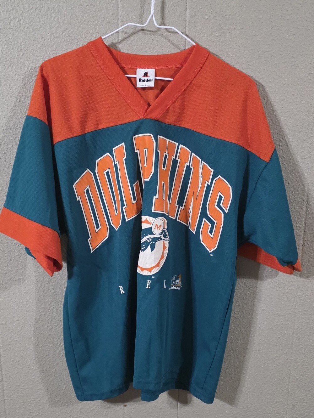 New Men's Riddell Miami Dolphins Jersey Top Sz L
